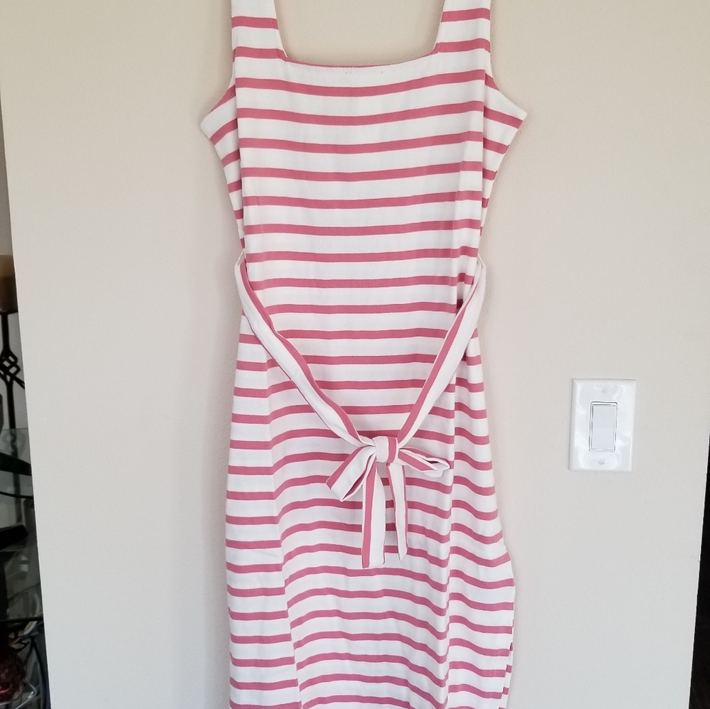 GAP SQUARENECK TIE BELT DRESS - Picture 5 of 7